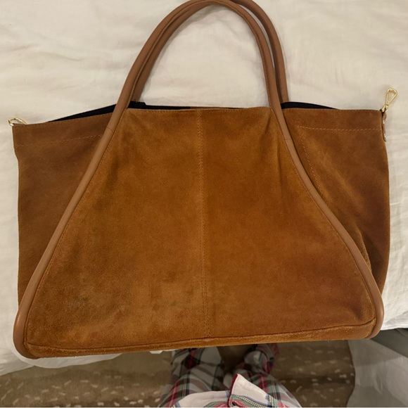 ASOS Handbags - ASOS Brown Suede Tote Bag